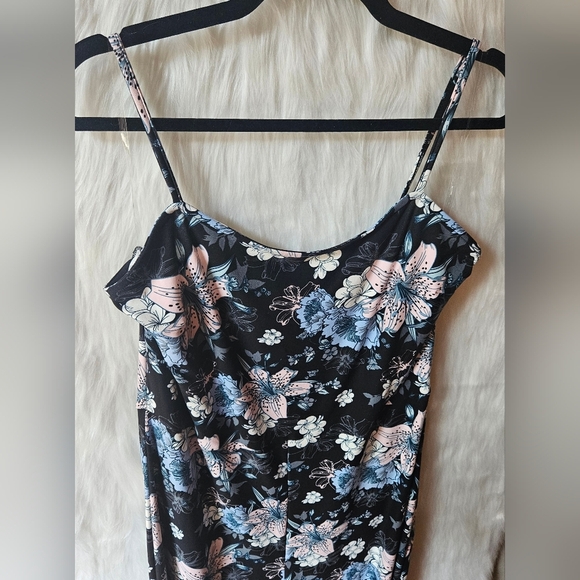 BB Collection Floral Spaghetti Strap Jumpsuit - Picture 2 of 9